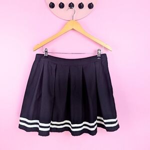 Hot Topic Black Pleated Cheer Skirt